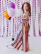 Leggy Romper - Fall Stripe